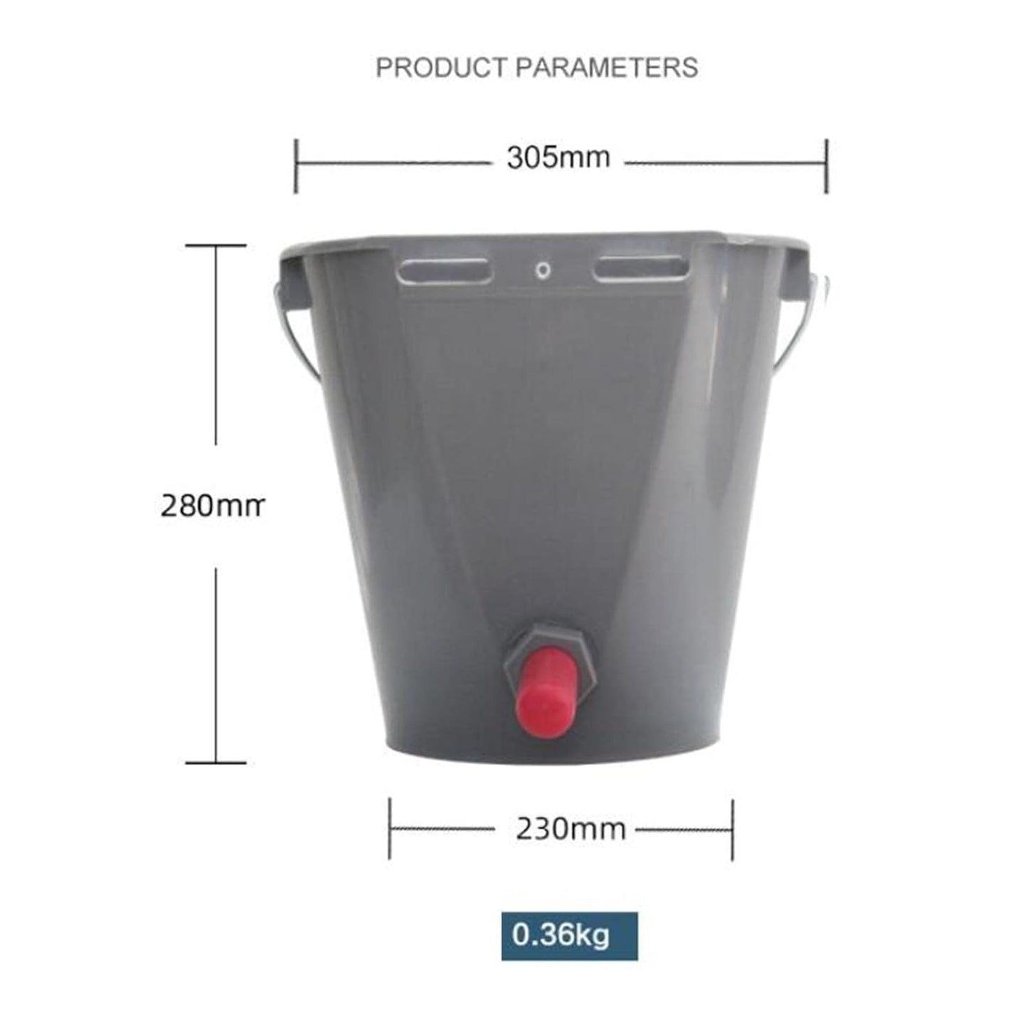 5 NIPPLE CALF MILK FEEDING BUCKET