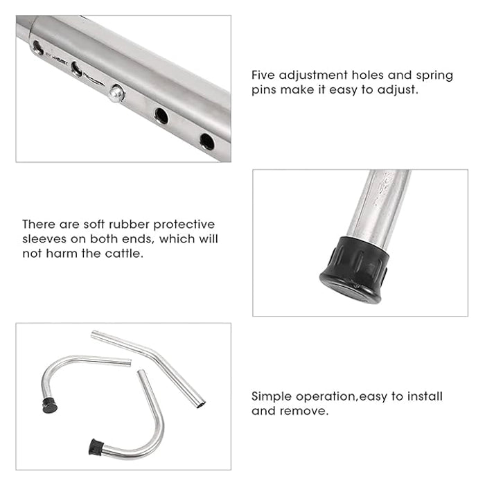 CG Heavy-Duty Adjustable Cow Anti-Kick Bar – Secure Livestock Restraint for Safe Milking and Veterinary Care | Durable and Rust Resistant