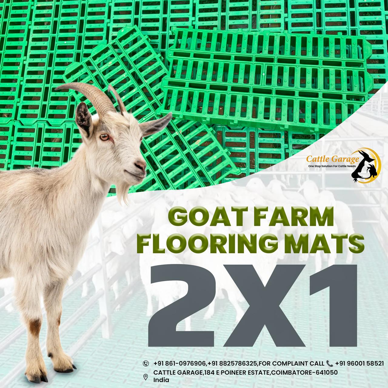 CG - 2/1 Slatted Plastic Goat Farm Floor Mats (70 mm)