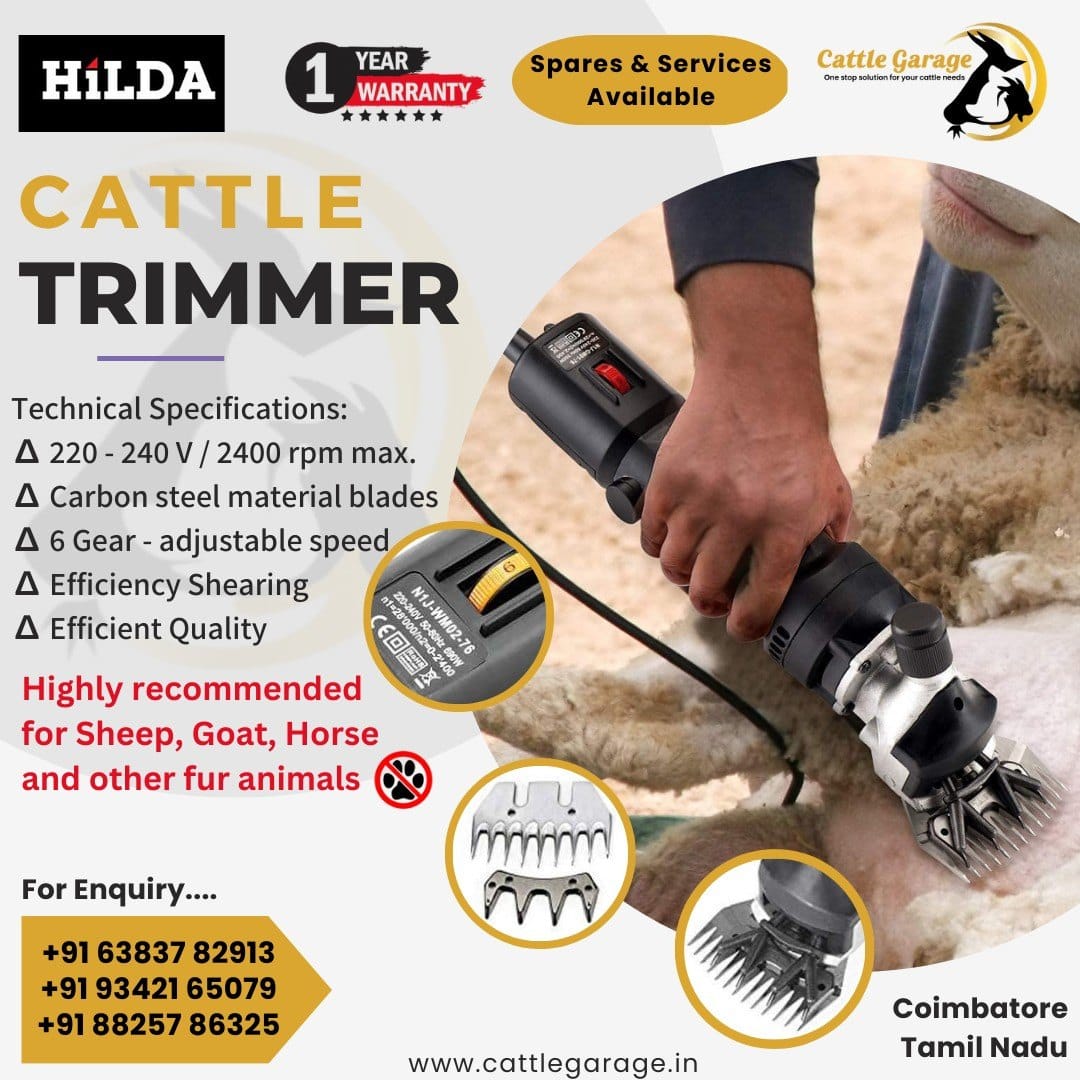 Hilda Cattle Trimmer for Sheep, Goat, Horse and other fur Animals - 1 Pc