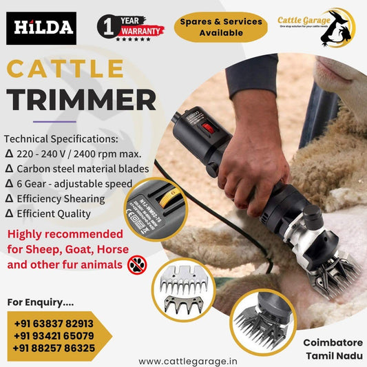 Hilda Cattle Trimmer for Sheep, Goat, Horse and other fur Animals - 1 Pc