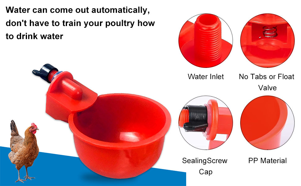Automatic Birds Yellow Drinker | Bucket Fitting Type