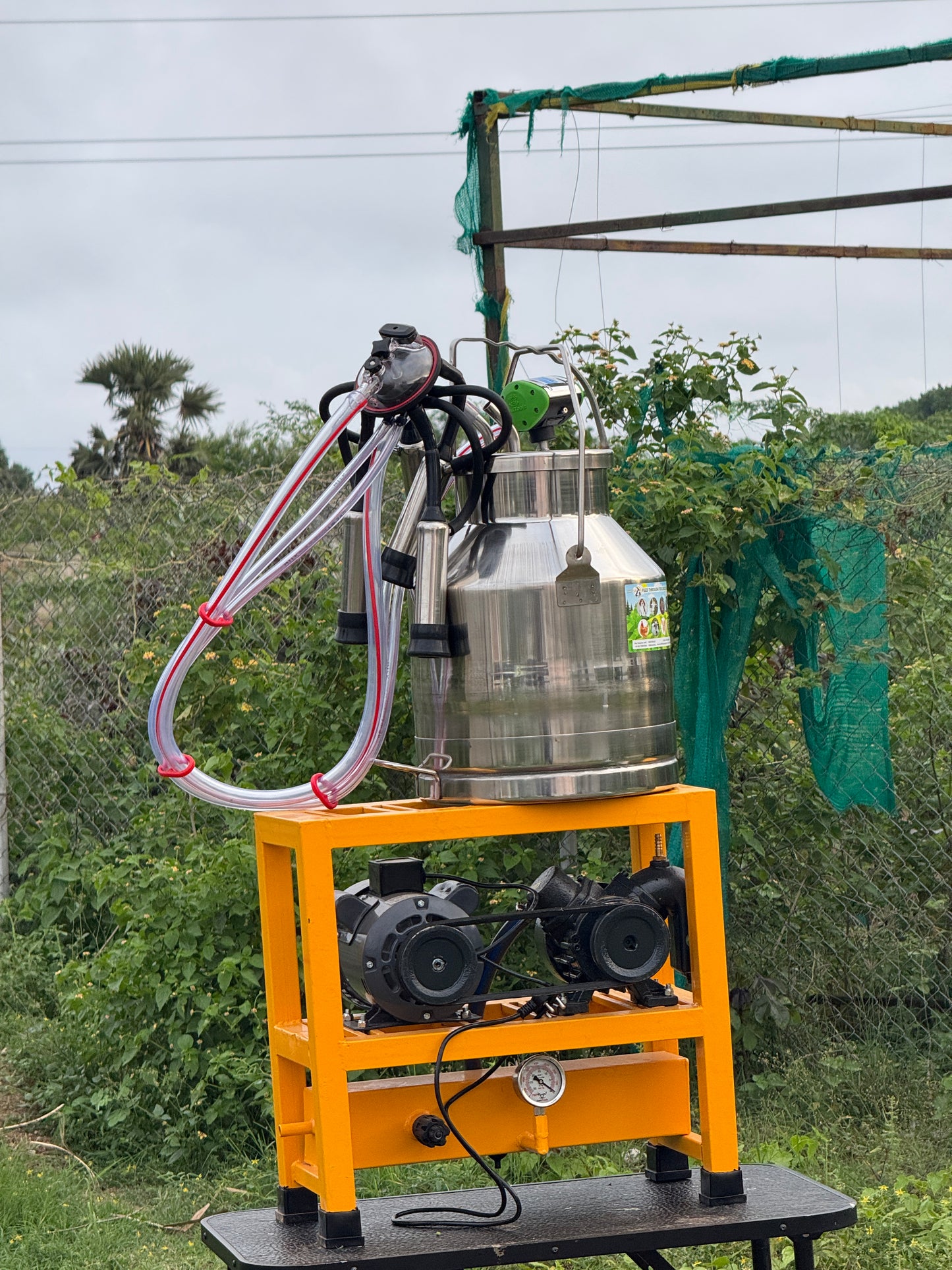 CG - DOUBLE POWER SINGLE BUCKET MILKING MACHINE