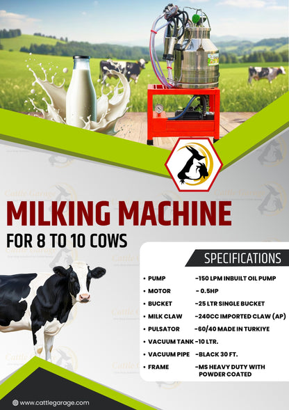 CG - MINI MILKING MACHINE FOR (8 TO 10 COWS)