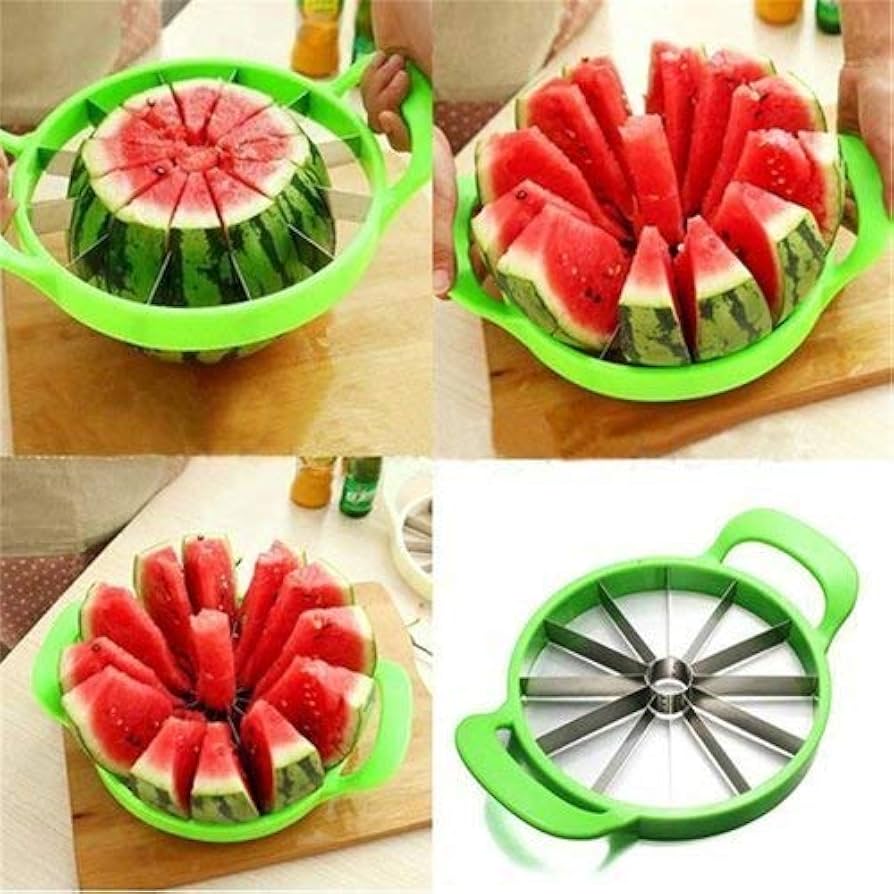 CG - Stainless Steel Watermelon Cutter Slicer Fruit Slicer for Home, Shop & Restaurant
