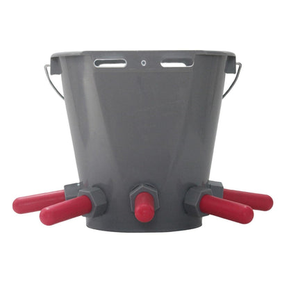 5 NIPPLE CALF MILK FEEDING BUCKET