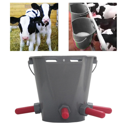 5 NIPPLE CALF MILK FEEDING BUCKET