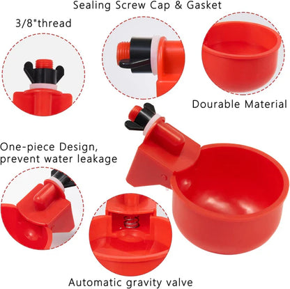 Automatic Birds Yellow Drinker | Bucket Fitting Type