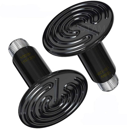CG - Pet Heating Lamp Emitter for Heating chicken Coops | Heating Element Ceramic Infrared Bulb Heater 100w