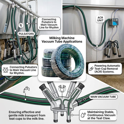 cow milk machine vaccum tube 50 feet [15 meter]