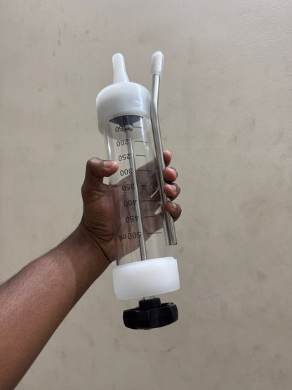 CG - Drenching Syringe 500ml With Nozzle For Livestock, Feeding Syringe, Pet Nursing Kit
