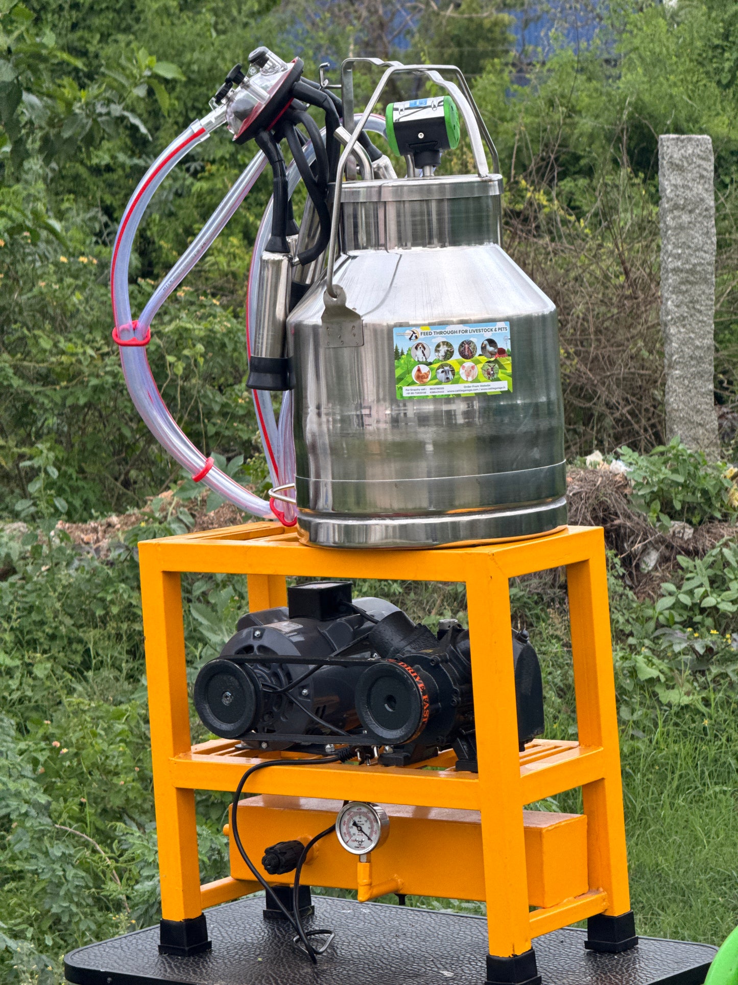 CG - DOUBLE POWER SINGLE BUCKET MILKING MACHINE