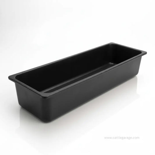 Durable plastic feed tray for cattle, goat and livestock farming