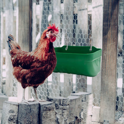 HANGING POULTRY FEEDING TROUGH FOR GOATS CHICKEN , Geese, AND DOGS ECT