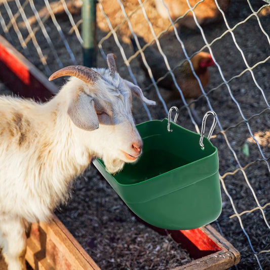 HANGING POULTRY FEEDING TROUGH FOR GOATS CHICKEN , Geese, AND DOGS ECT