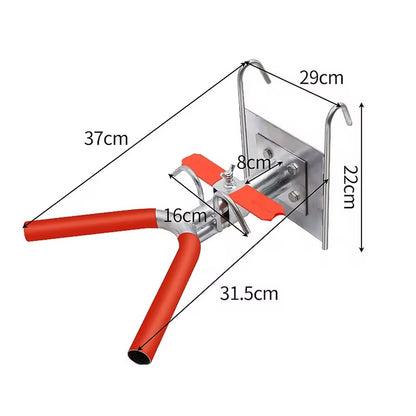 CG - DOUBLE FURROW HANGING CASTRATION RACK FOR 7 - 25 DAYS  PIGLET PIG HOLDER