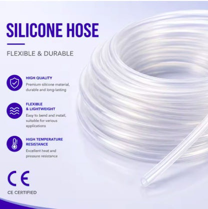 Livestock Equipments Transparent Twin Pulse Hose for Milking Machines [ 1.5  meter]