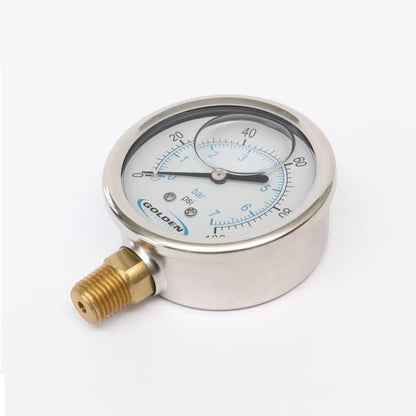 High Efficiency Shock-resistant Stainless Steel Pressure Vacuum Regulator Gauge G1/4 Male Thread Milking Machine Accessory Bolu