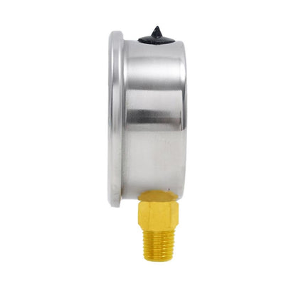 High Efficiency Shock-resistant Stainless Steel Pressure Vacuum Regulator Gauge G1/4 Male Thread Milking Machine Accessory Bolu