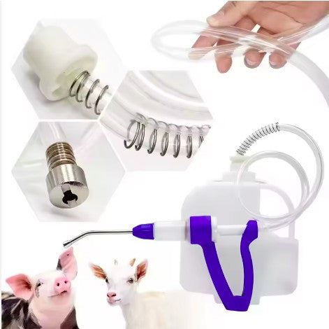 Veterinary Automatic Syringe Cattle Sheep Pig Medicine Feeding Gun 30ml Drencher Continuous Feeding Gun