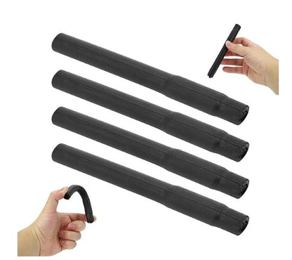 cattlegarage -4 pcs Milking Short Tube, Rubber Short Tube Pipe Milking Machine Accessories Milking Cup Set Parts (Black Short Milk Tubes (4 in a Pack))
