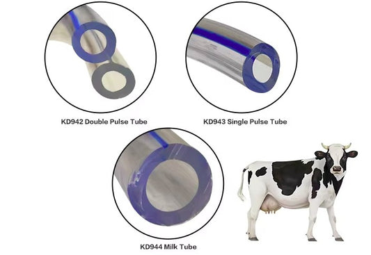 Livestock Equipments Transparent Twin Pulse Hose for Milking Machines [ 1.5  meter]