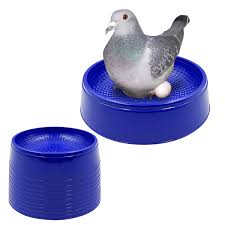 CG Pigeon Egg Bowl Set of 5 Piece, Size: (24X6.5 cm) (LXH), Pigeon Breeding Nest Bowl for Hatching Eggs, Suitable for Pigeon - Blue Colo